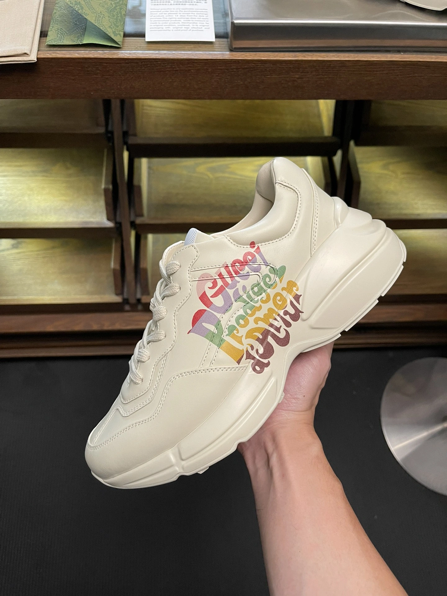 Men Women G*ucci Rhyton Top quality Sneaker RR230407- Cozy 3441