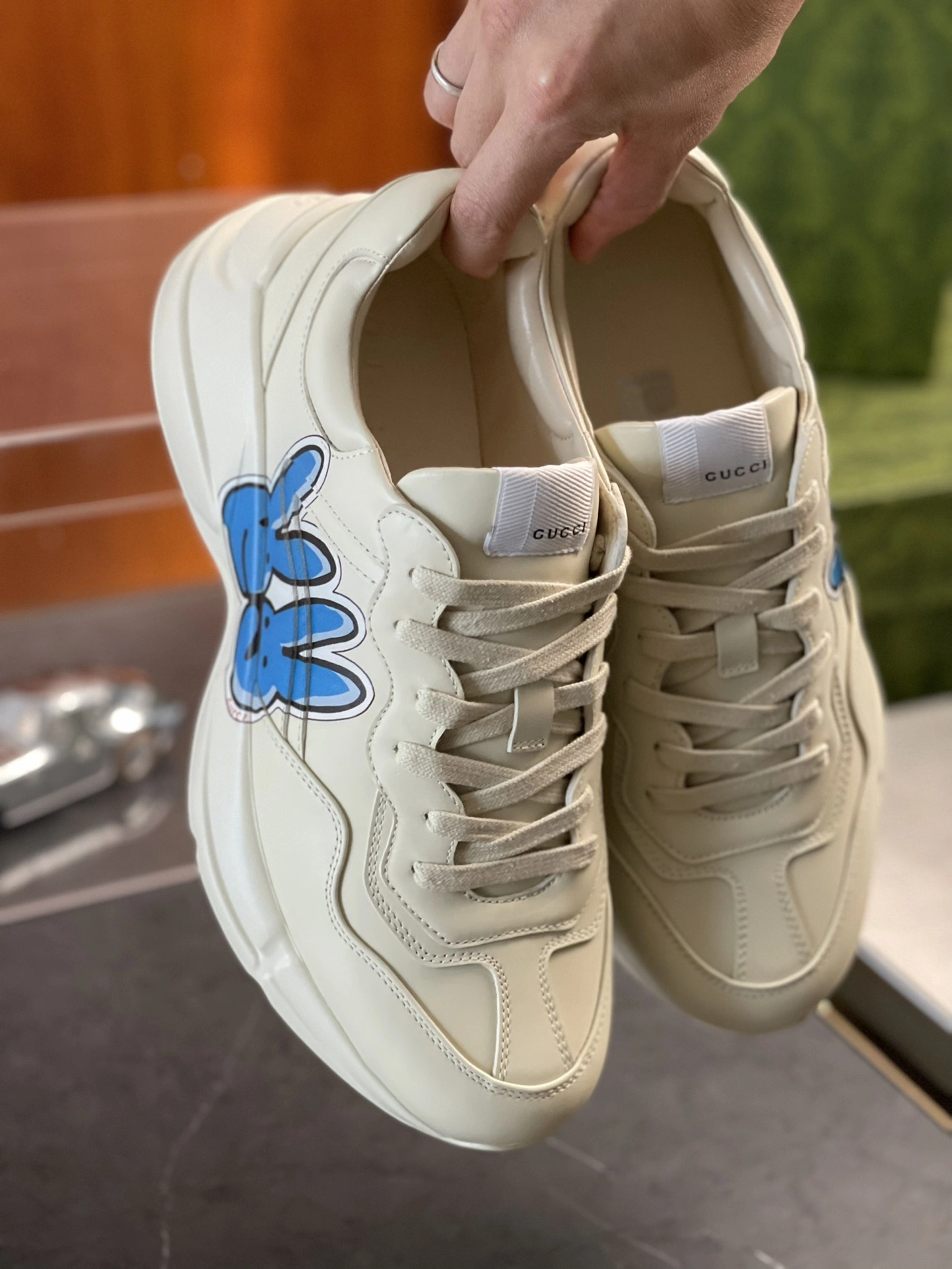 Original Men Women G*ucci Rhyton Top quality Sneaker RR230407- 3442