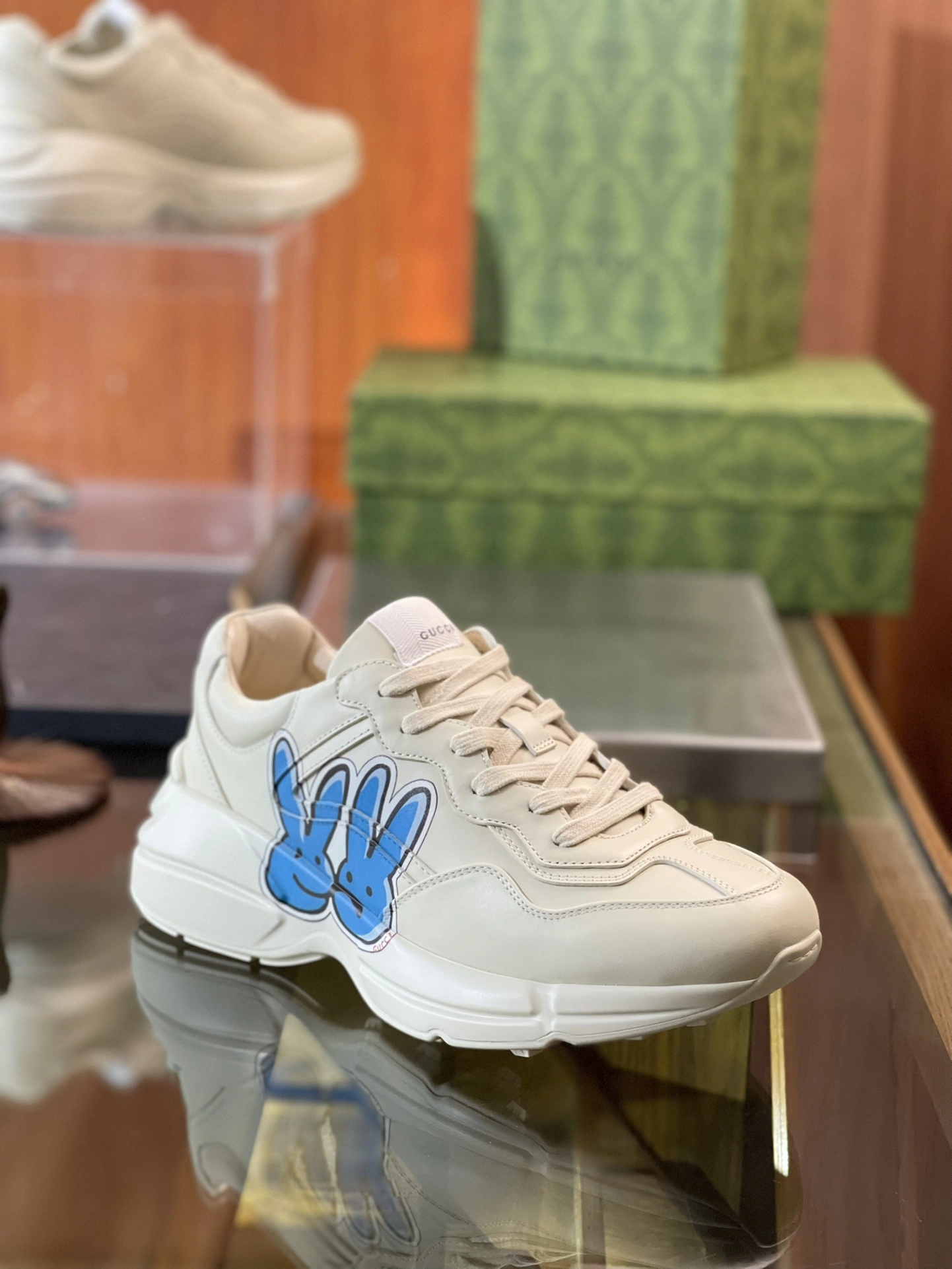Original Men Women G*ucci Rhyton Top quality Sneaker RR230407- 3442