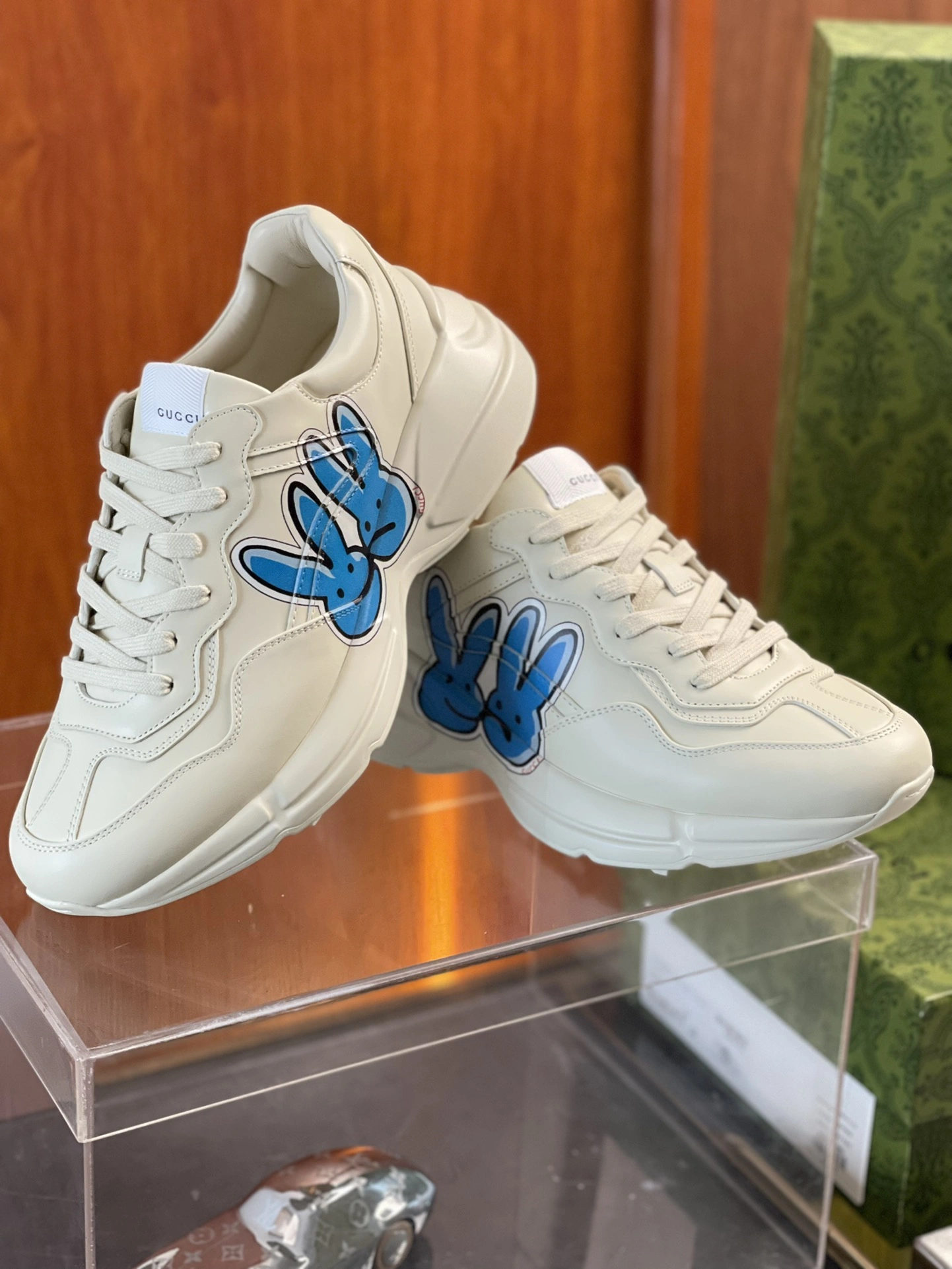 Original Men Women G*ucci Rhyton Top quality Sneaker RR230407- 3442