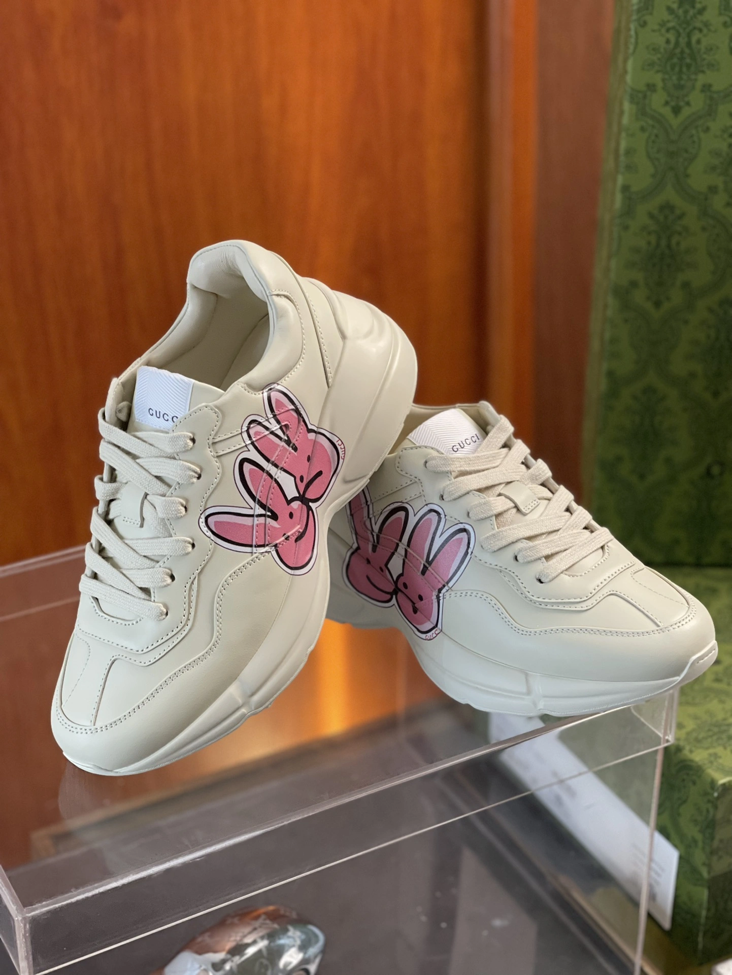 Breathable Men Women G*ucci Rhyton Top quality Sneaker RR230407- 3439