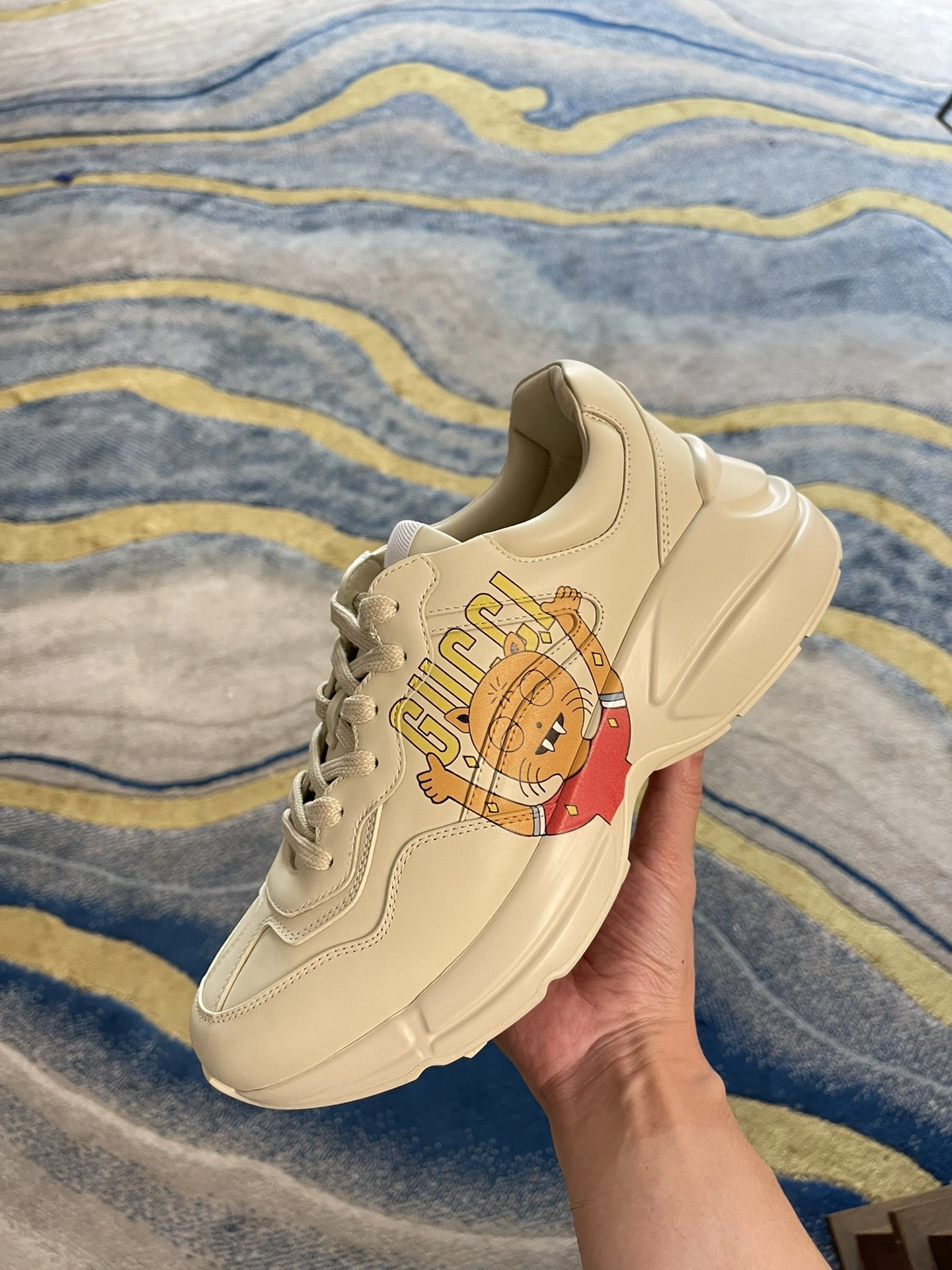 FreshLook Men Women G*ucci Rhyton Top quality Sneaker RR230407- 3438