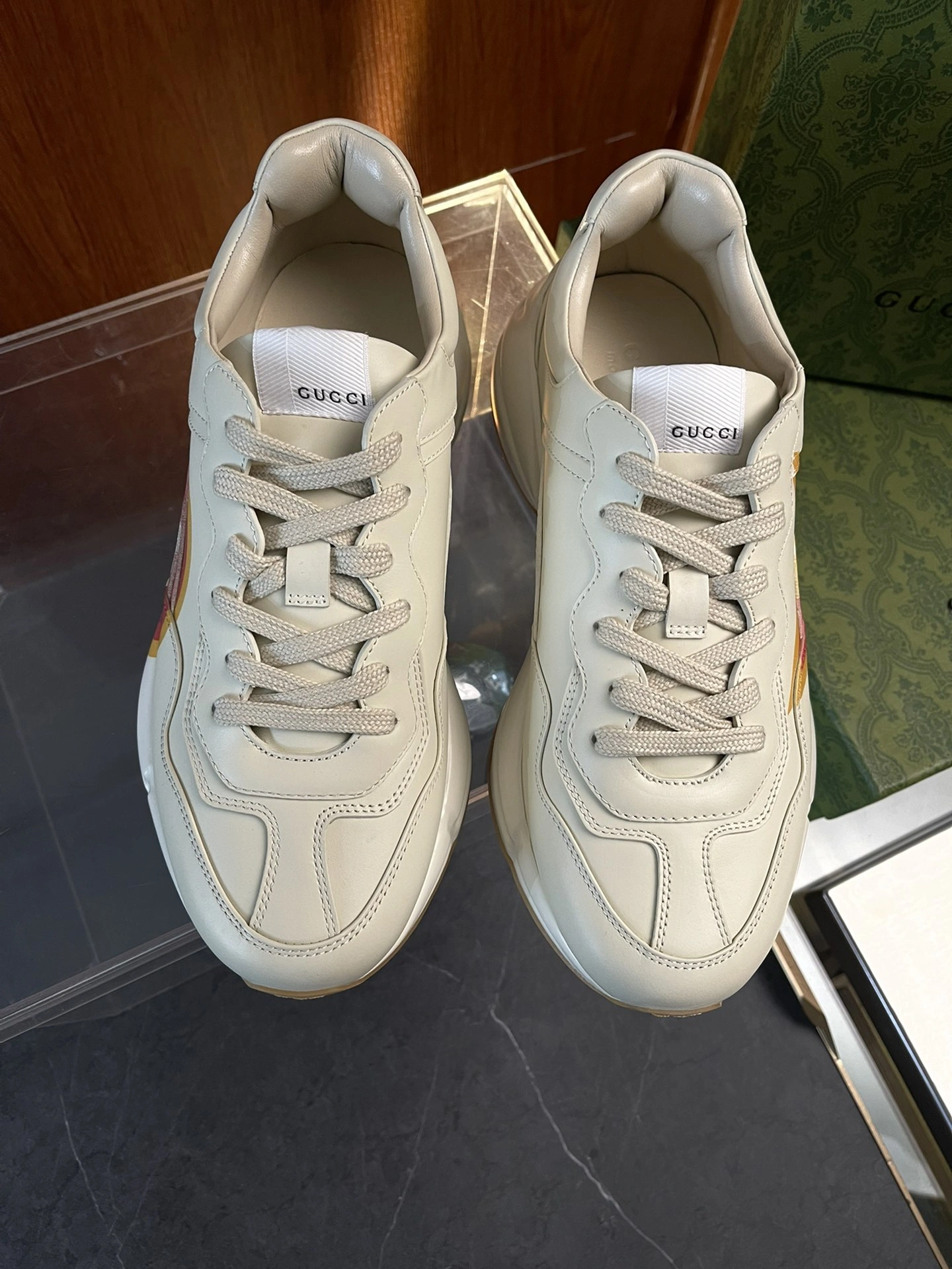 Men Women G*ucci Rhyton Top quality Sneaker RR230407- Versatile 3437