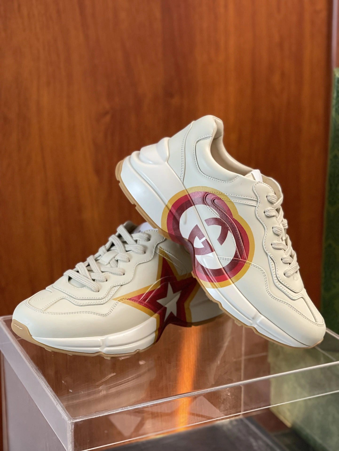 Men Women G*ucci Rhyton Top quality Sneaker RR230407- Versatile 3437