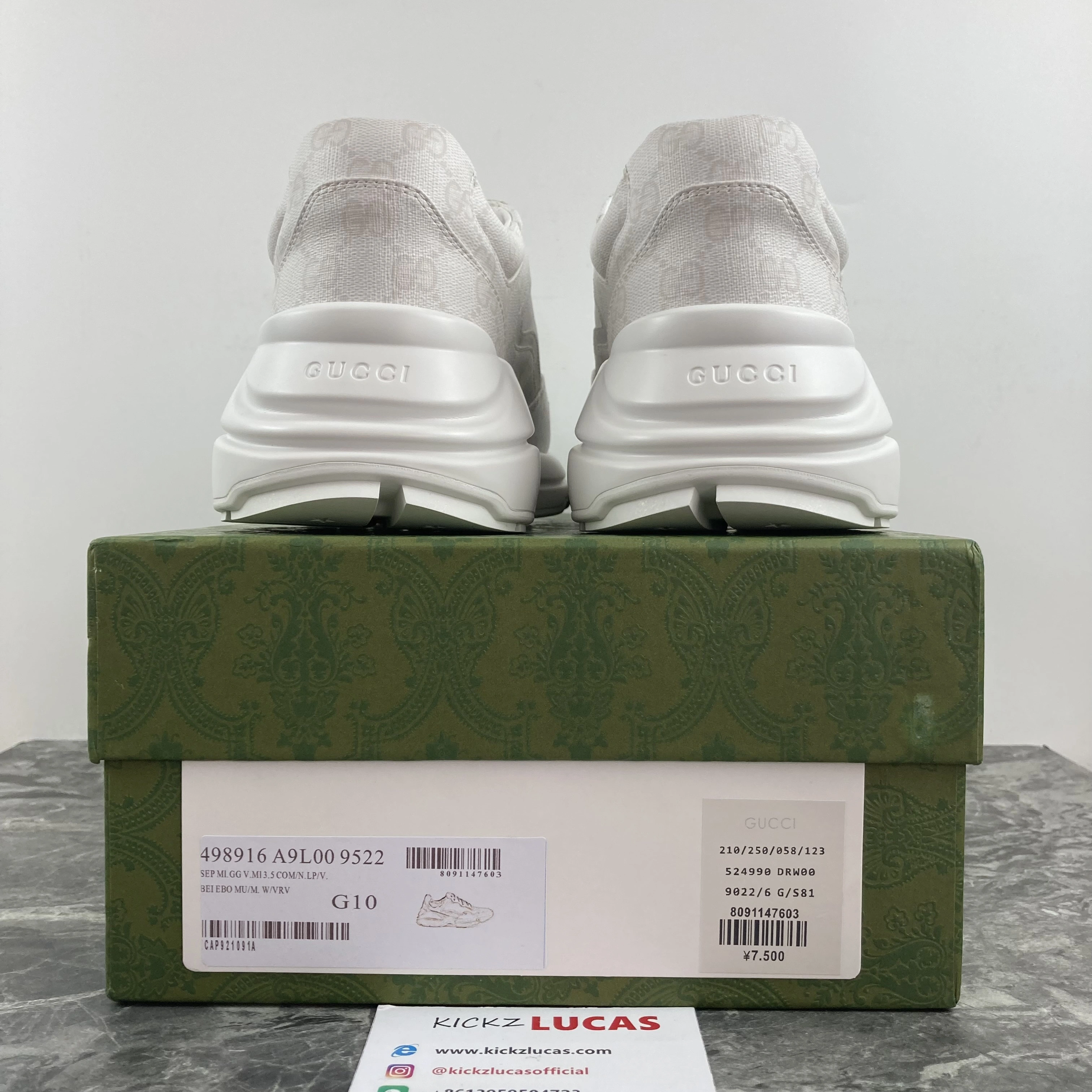 Men Women G*ucci Rhyton Top quality Sneaker RR230407- Supportive 3436