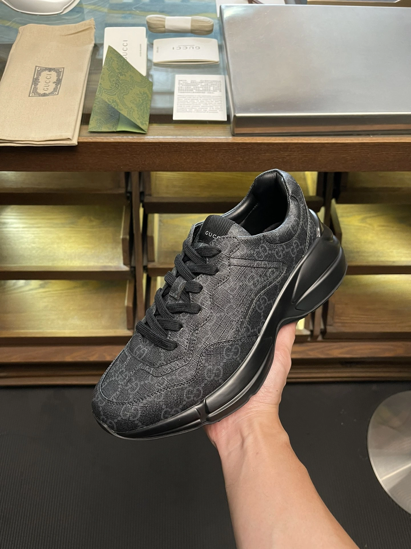 SoftTouch Men Women G*ucci Rhyton Top quality Sneaker RR230407- 3435