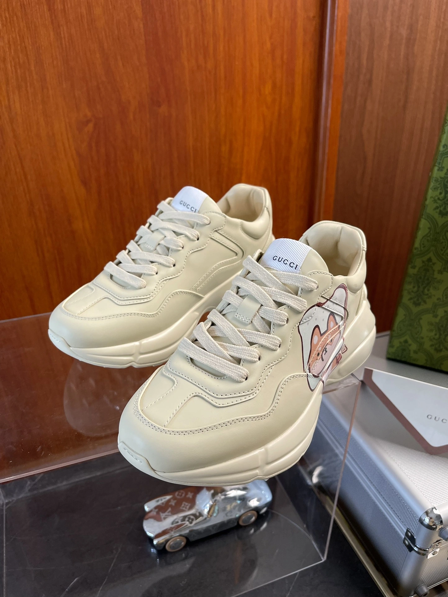Neat Men Women G*ucci Rhyton Top quality Sneaker RR230407- 3447