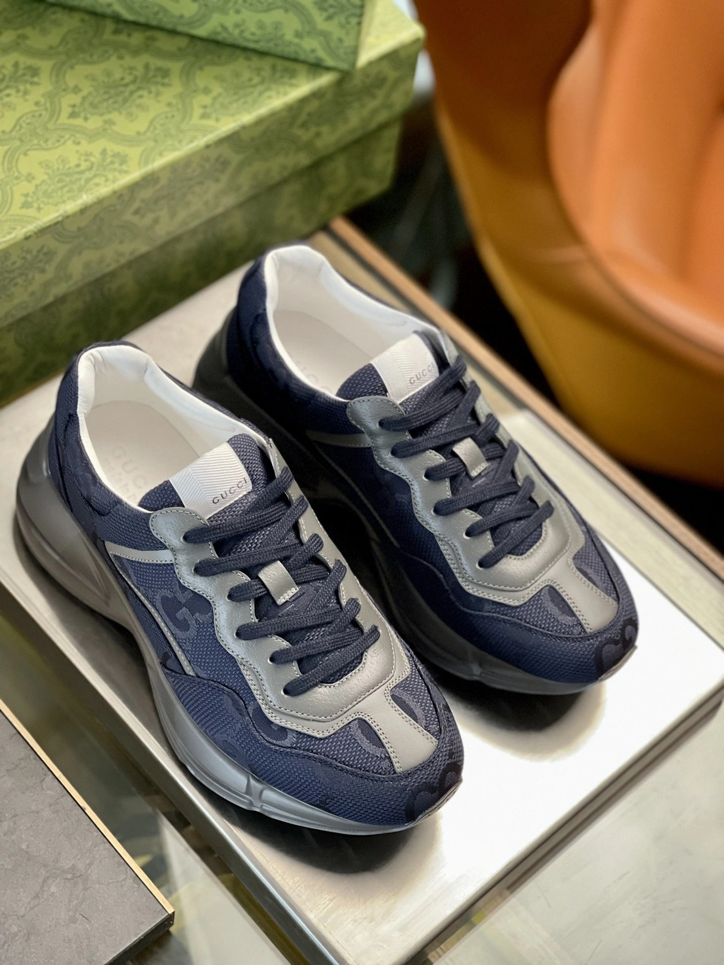 Soft Men Women G*ucci Rhyton Top quality Sneaker RR230407- 3445
