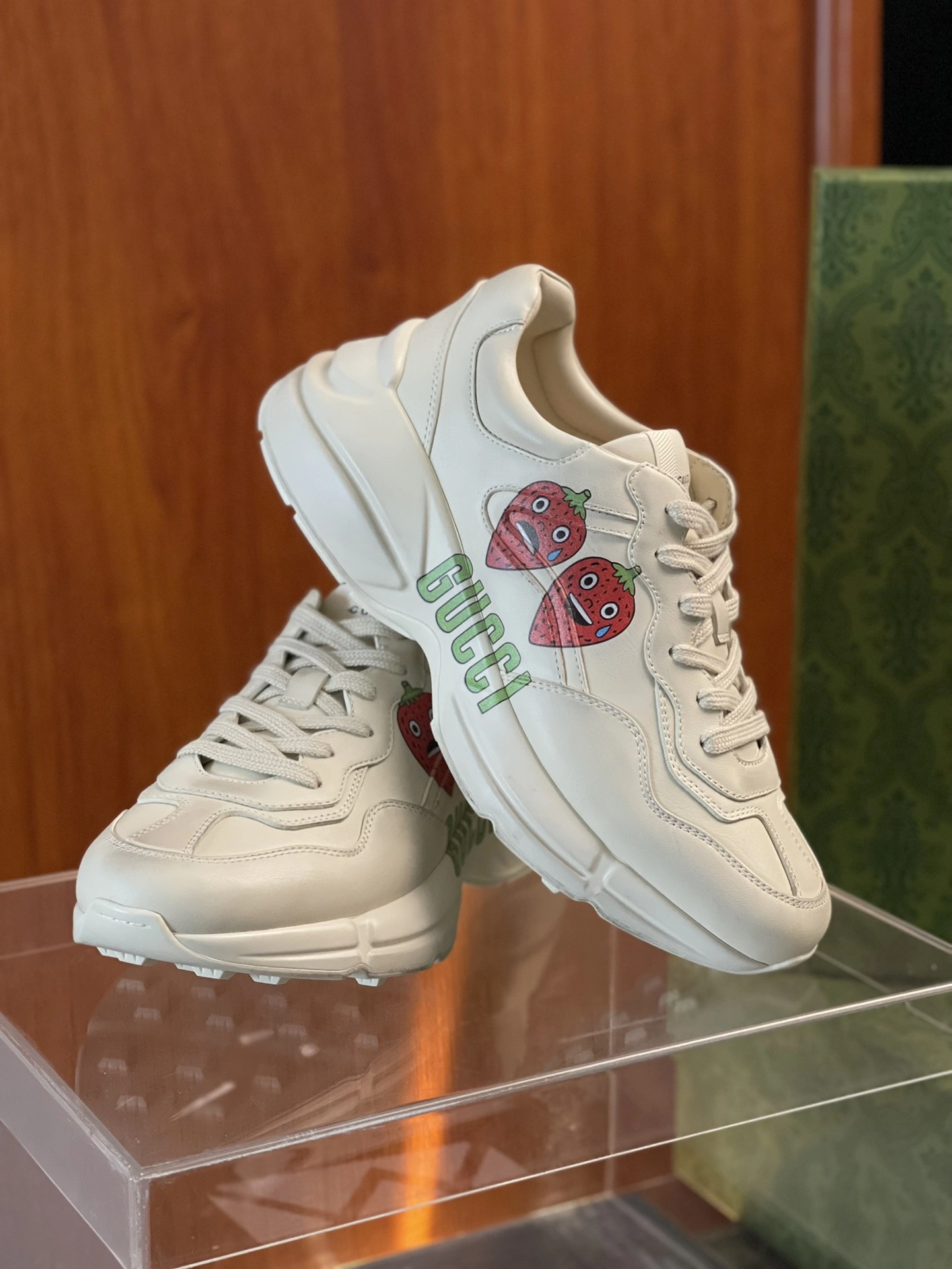 Men Women G*ucci Rhyton Top quality Sneaker RR230407- Flexible 3443
