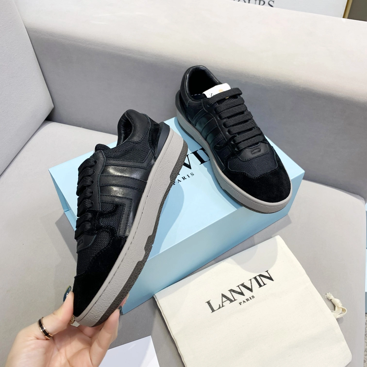 Attractive Men Women L*ANVIN Top Sneaker CP230326- 7105