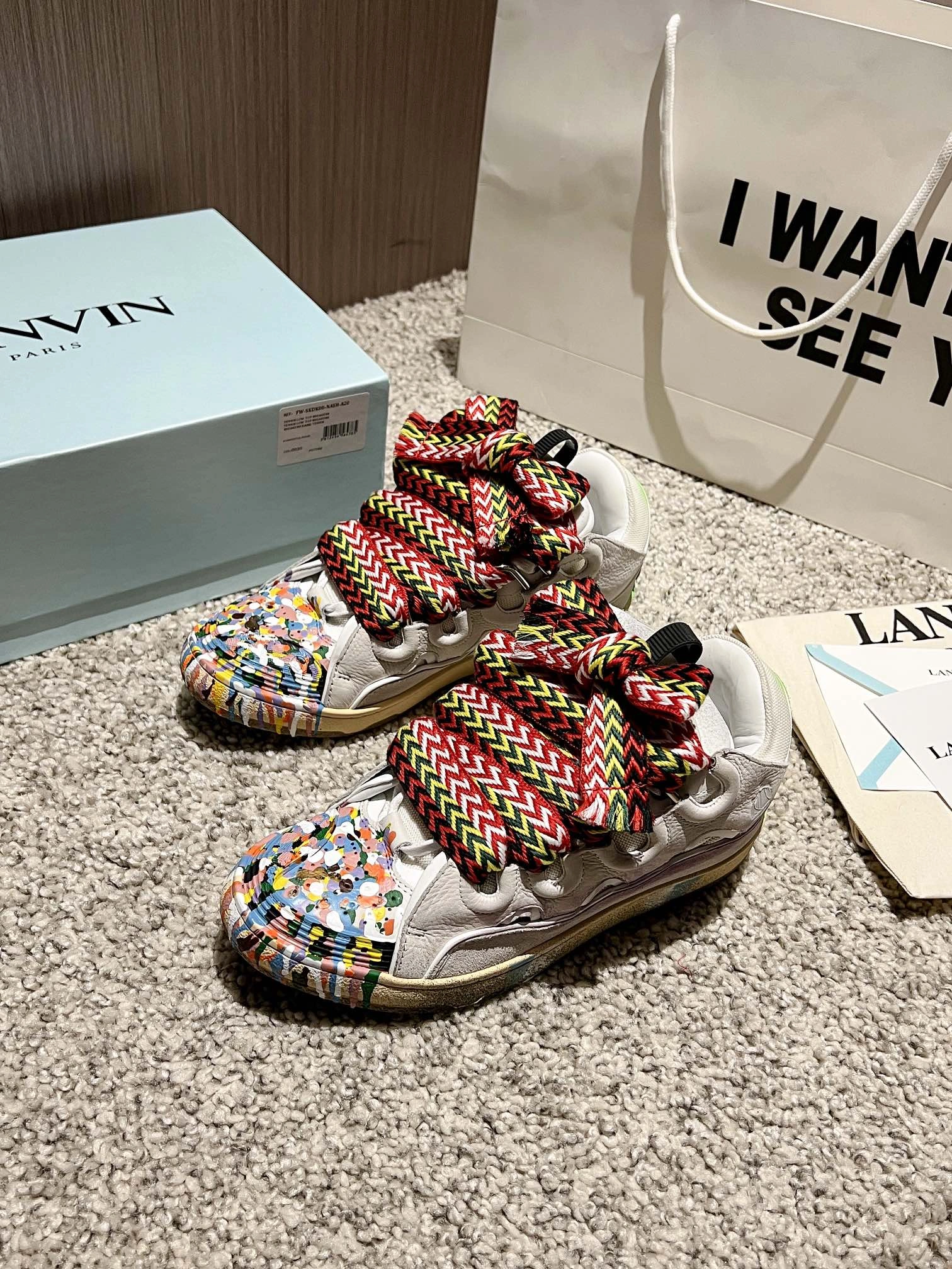 Men Women L*ANVIN Top Sneaker CP230329- Colorful 7062