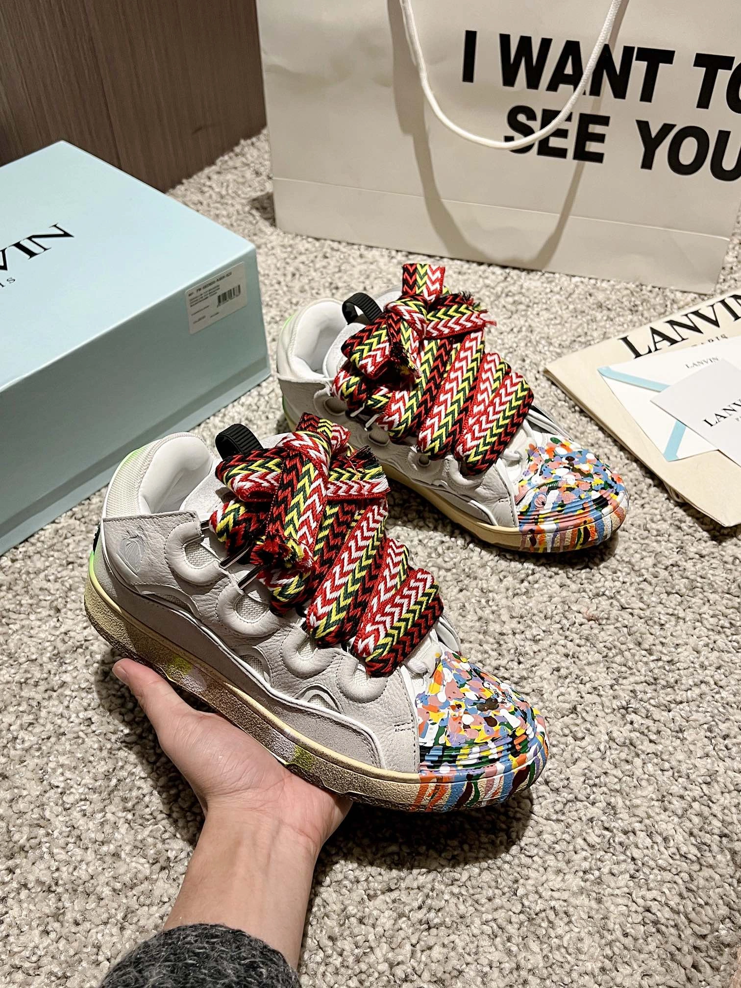 Men Women L*ANVIN Top Sneaker CP230329- Colorful 7062