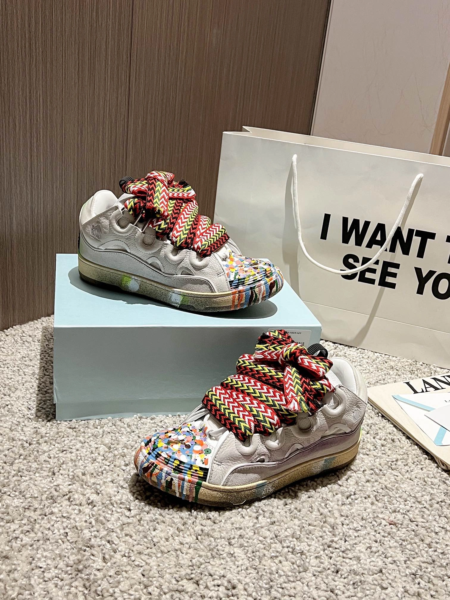 Men Women L*ANVIN Top Sneaker CP230329- Colorful 7062