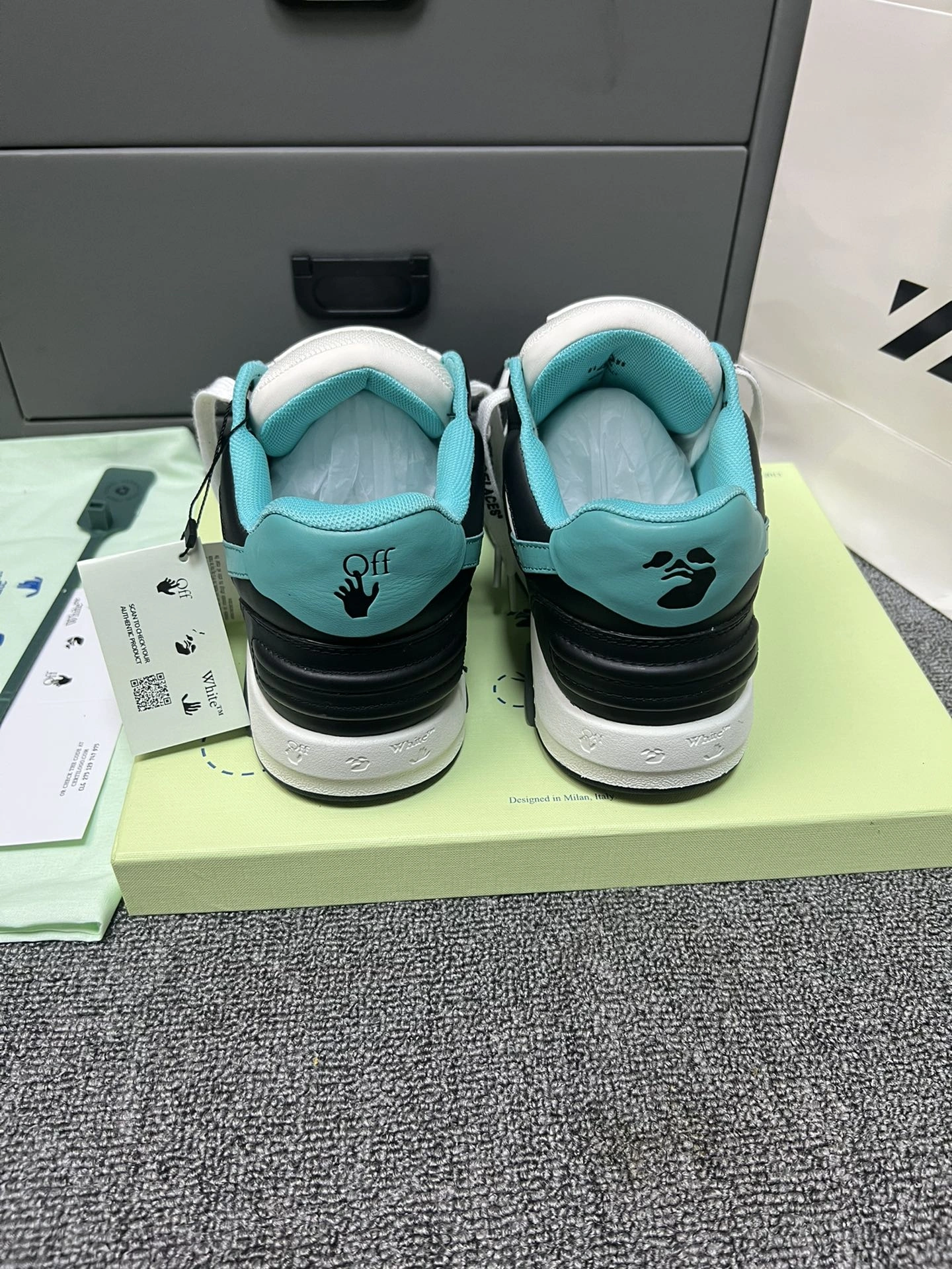 OnTrend Men Women O*ff W*hite Out Of Office Sneakers Low Tops CP 20230609- 5503