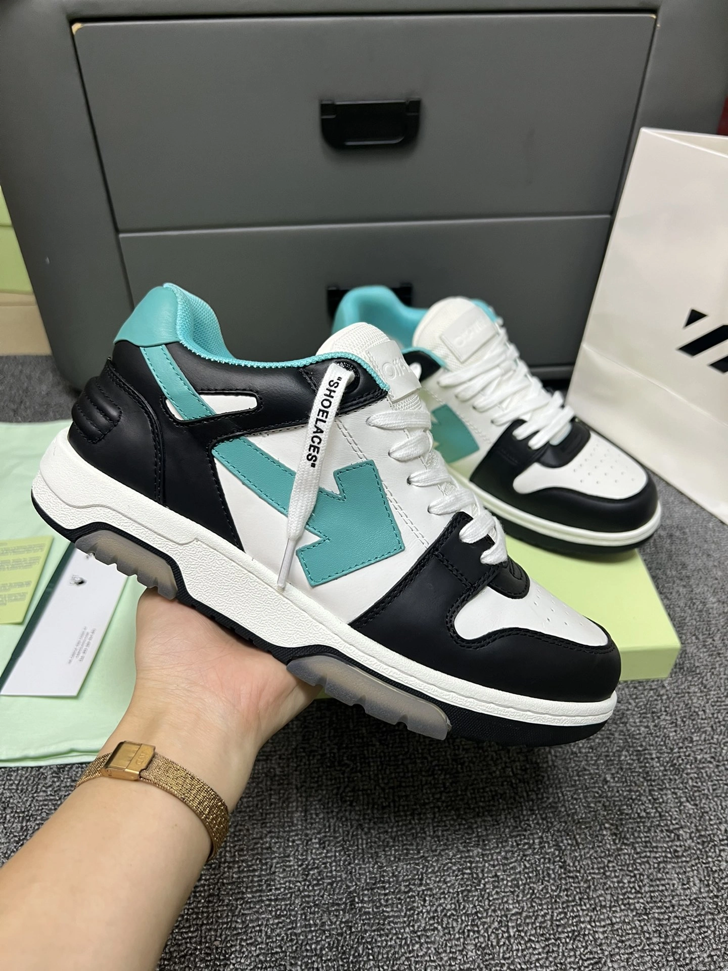 OnTrend Men Women O*ff W*hite Out Of Office Sneakers Low Tops CP 20230609- 5503