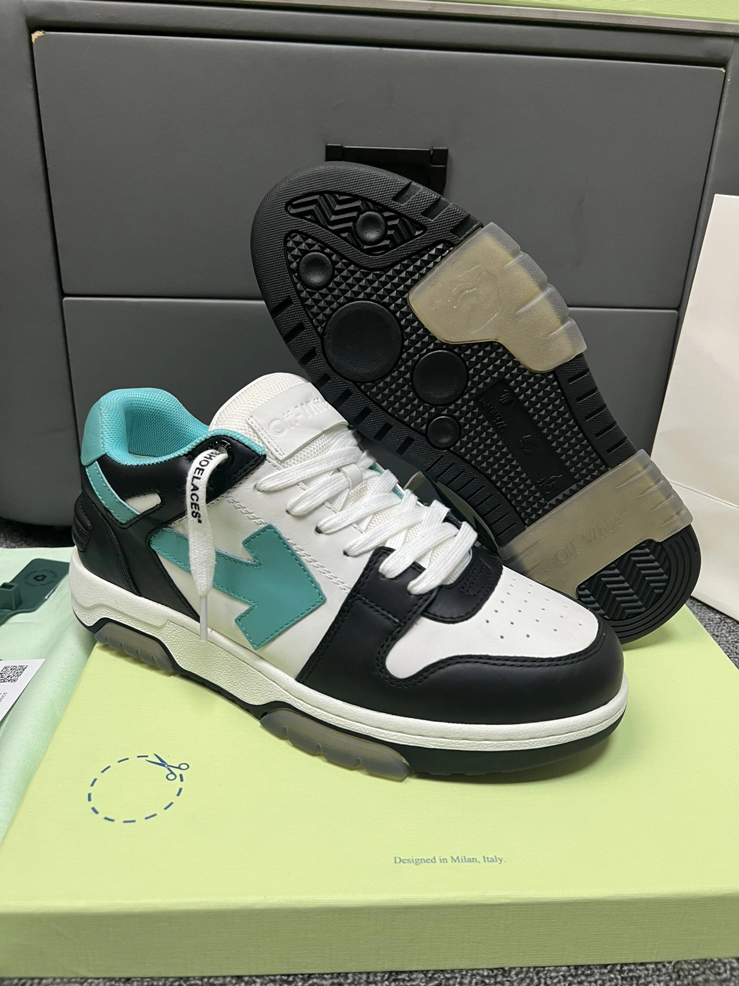 OnTrend Men Women O*ff W*hite Out Of Office Sneakers Low Tops CP 20230609- 5503