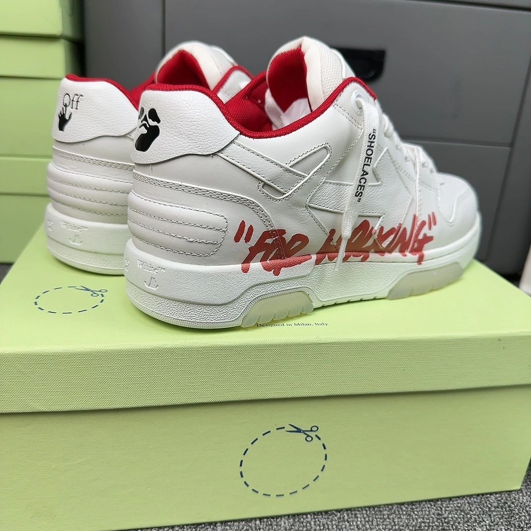 Men Women O*ff W*hite Out Of Office Sneakers Low Tops CP 20230609- FreshLook 5499