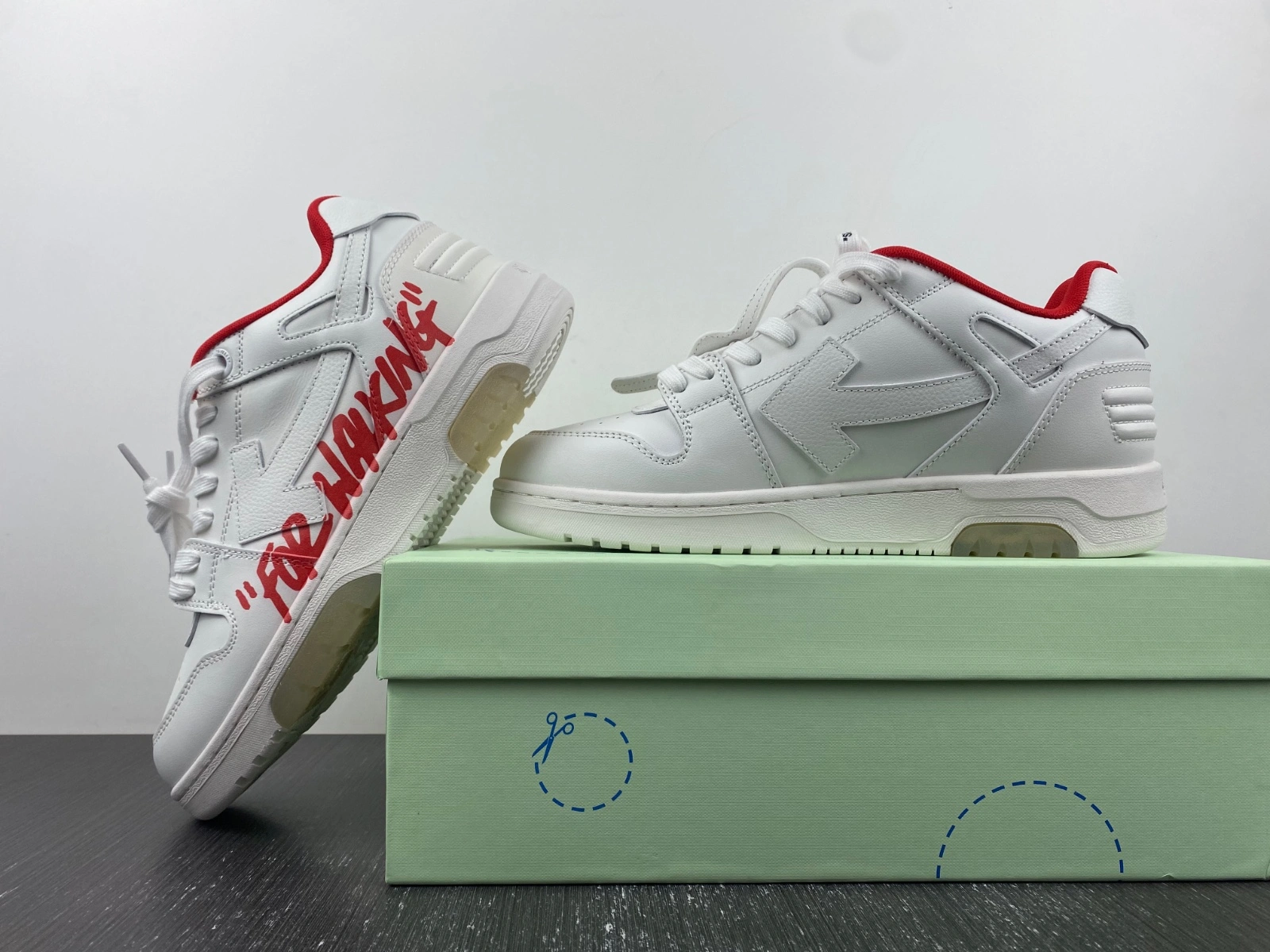 ZipUp Men Women O*ff W*hite Out Of Office Sneakers Low Tops MK 20230619 - 5485