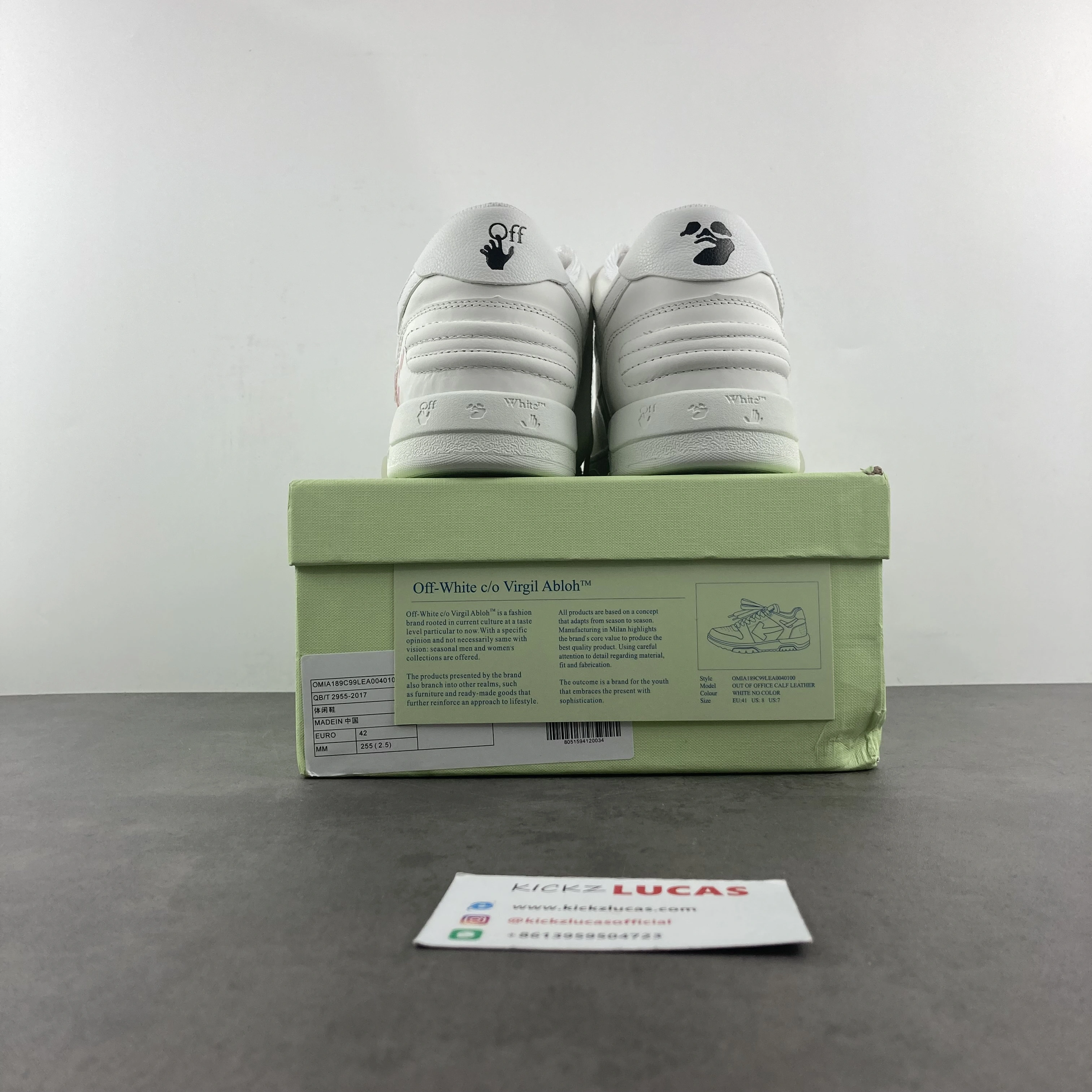 Bright Men Women O*ff W*hite Out Of Office Sneakers Low Tops MK 20230724- 5477