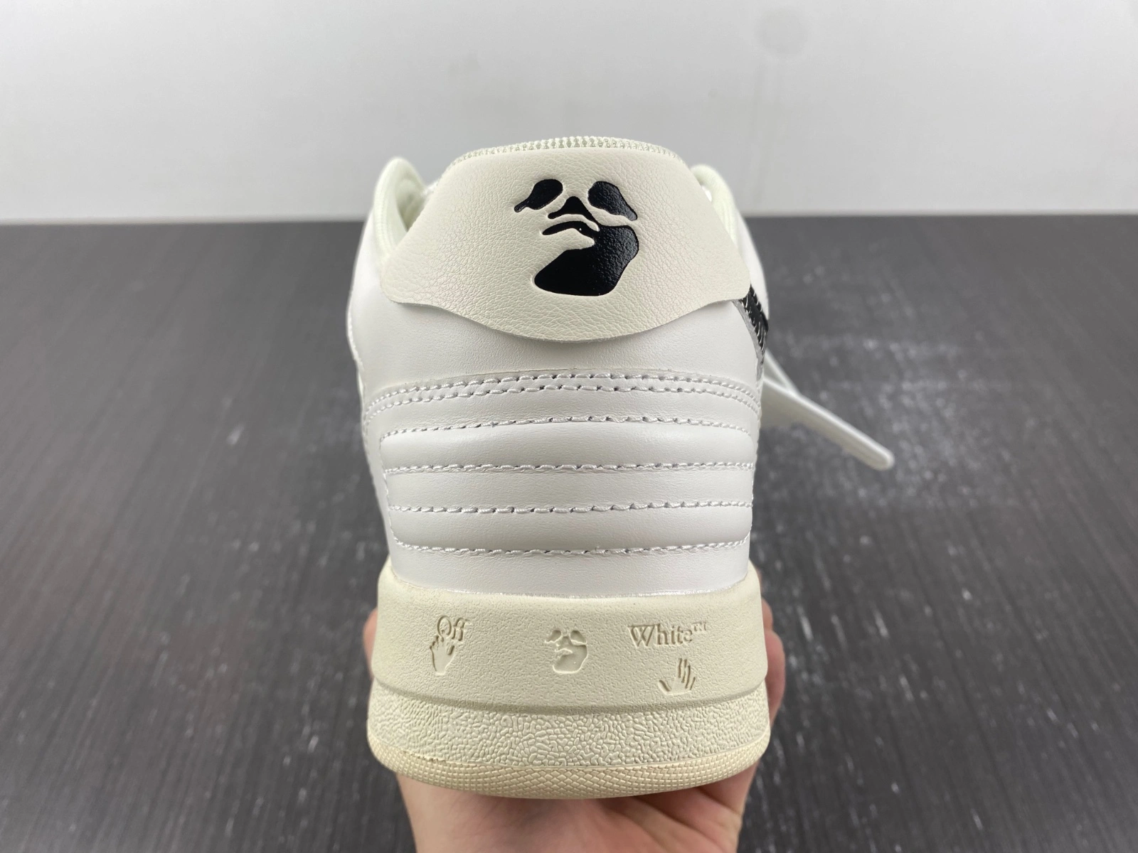 Men Women O*ff W*hite Out Of Office Sneakers Low Tops MK Neat 5475