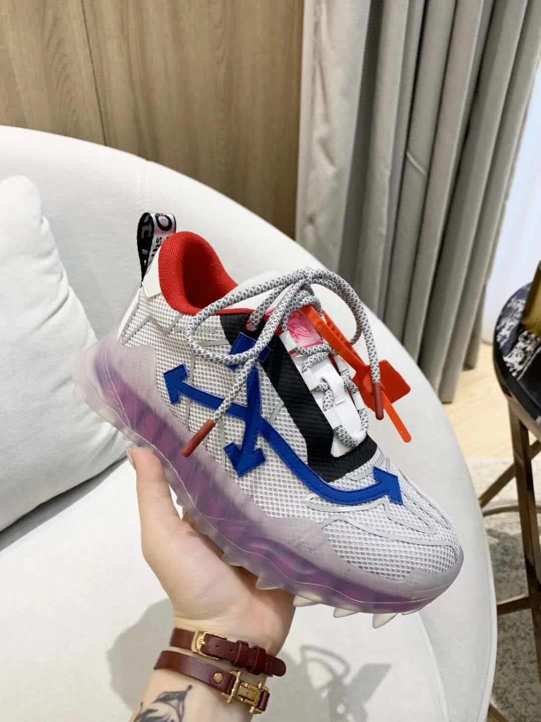 Men Women Off White Sneaker Sophisticated 5534