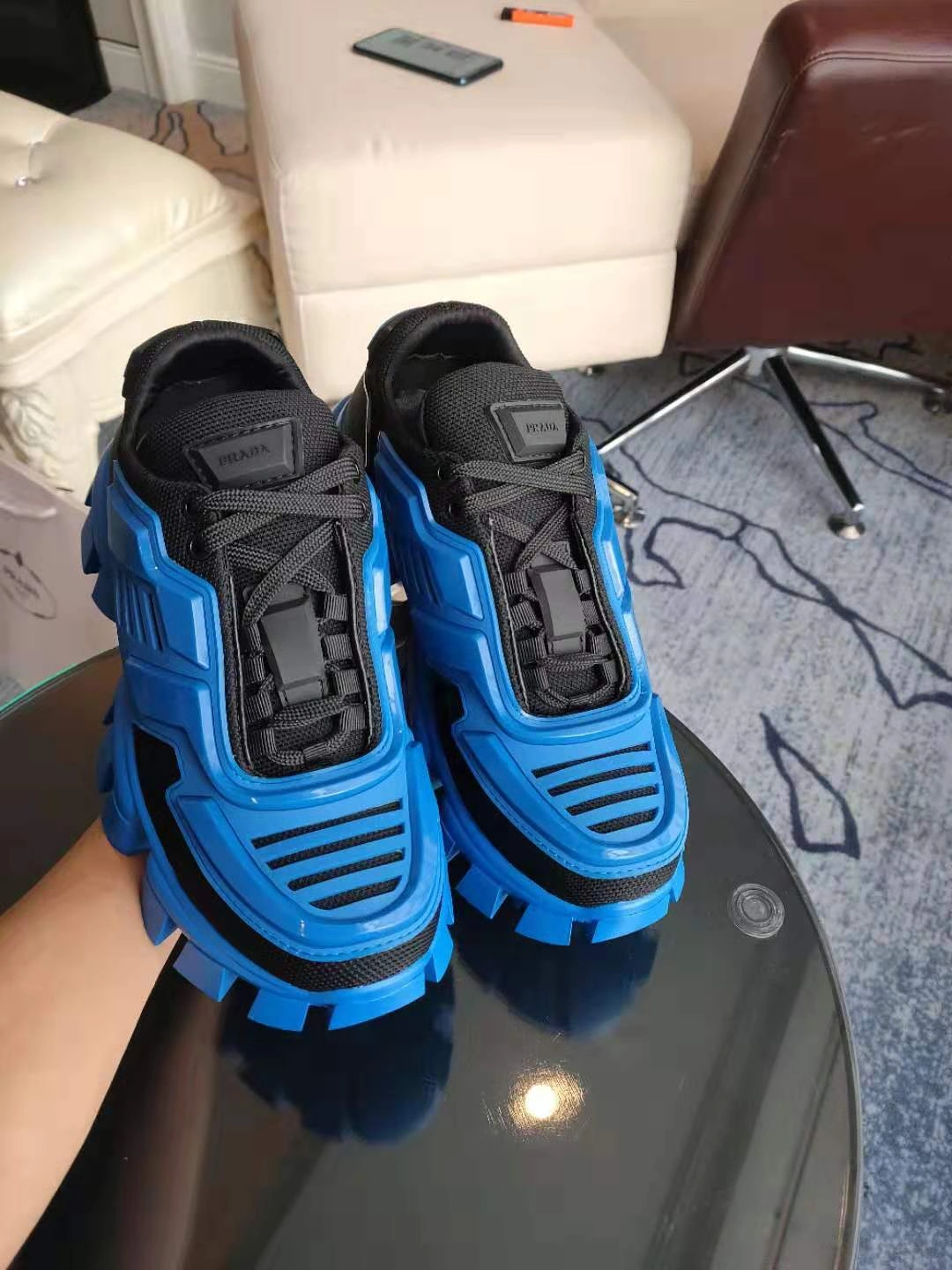 Durable Men Women P*rada Top Sneaker 6577