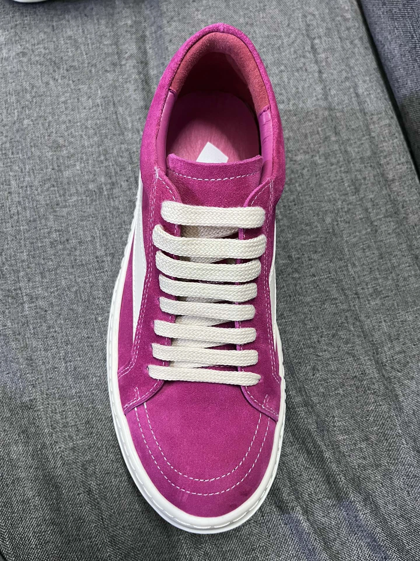 Original Men Women R*ick O*wens LOW Leather Top Sneaker CP 20230612- 5368