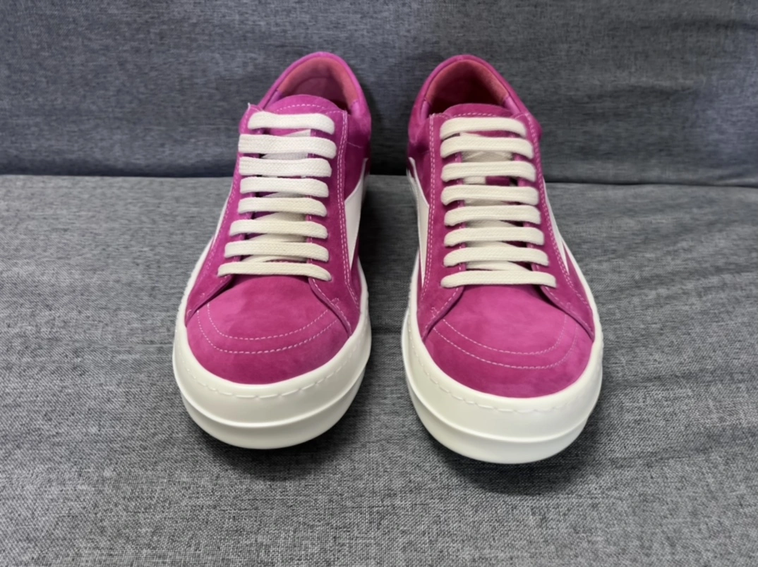 Original Men Women R*ick O*wens LOW Leather Top Sneaker CP 20230612- 5368