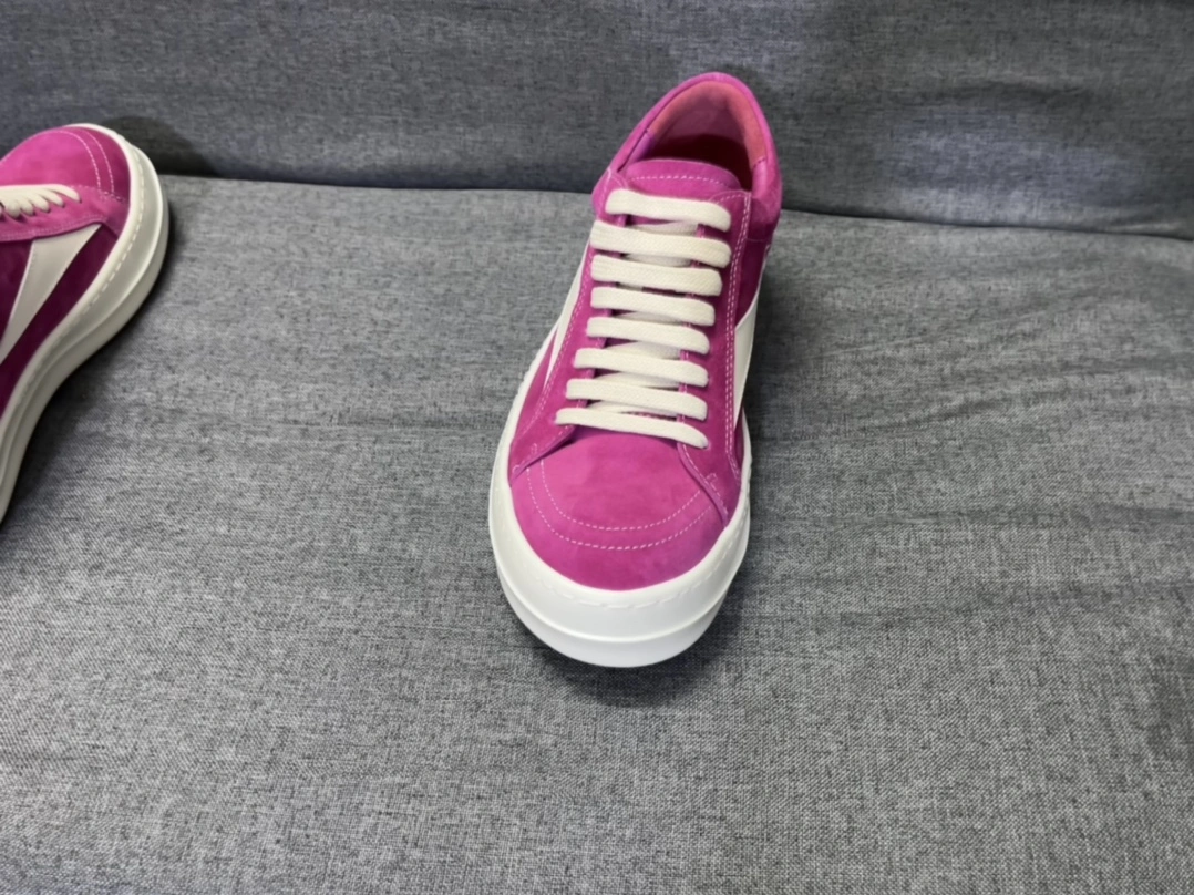 Original Men Women R*ick O*wens LOW Leather Top Sneaker CP 20230612- 5368