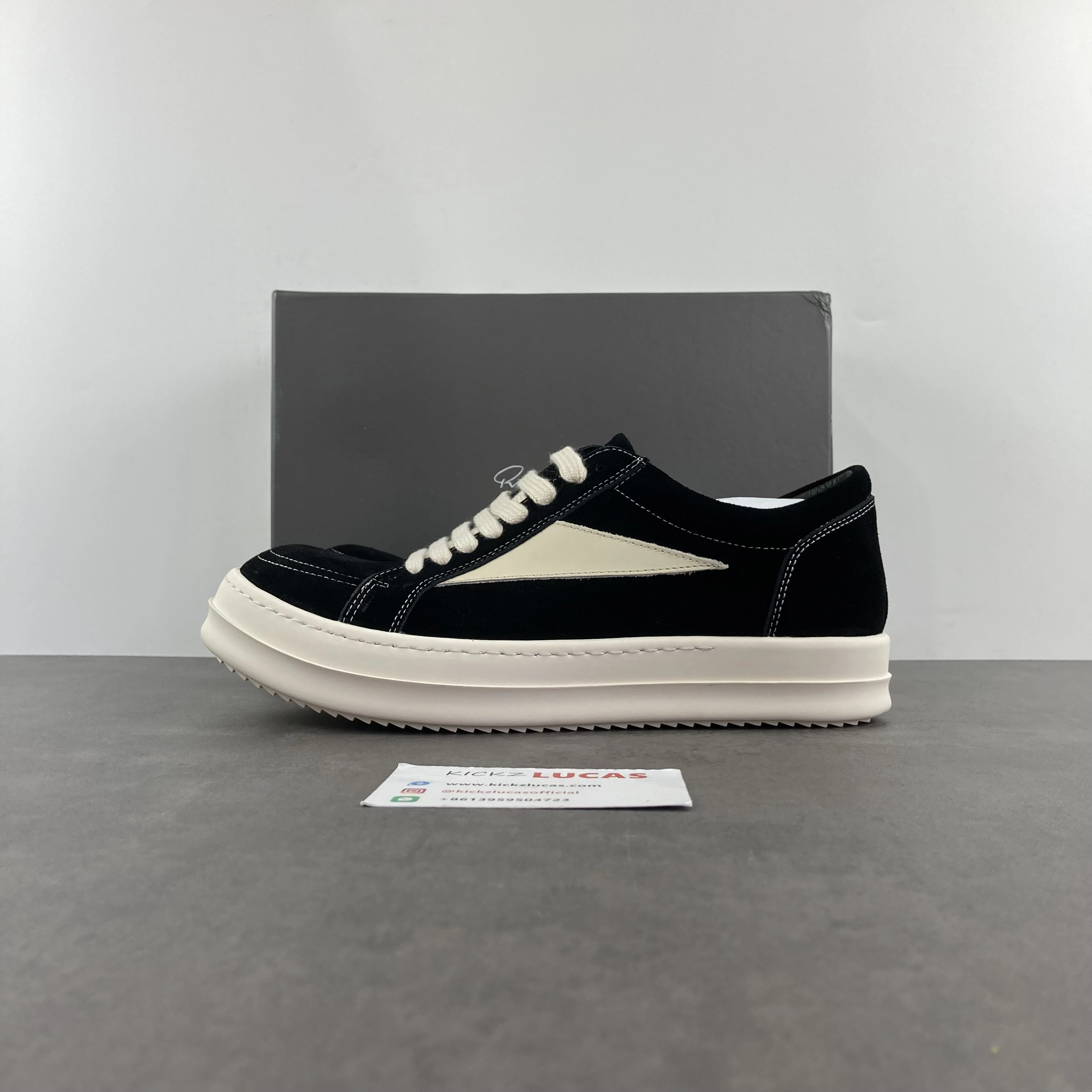 Men Women R*ick O*wens LOW Leather Top Sneaker CP 20231001- HighPerformance 5365