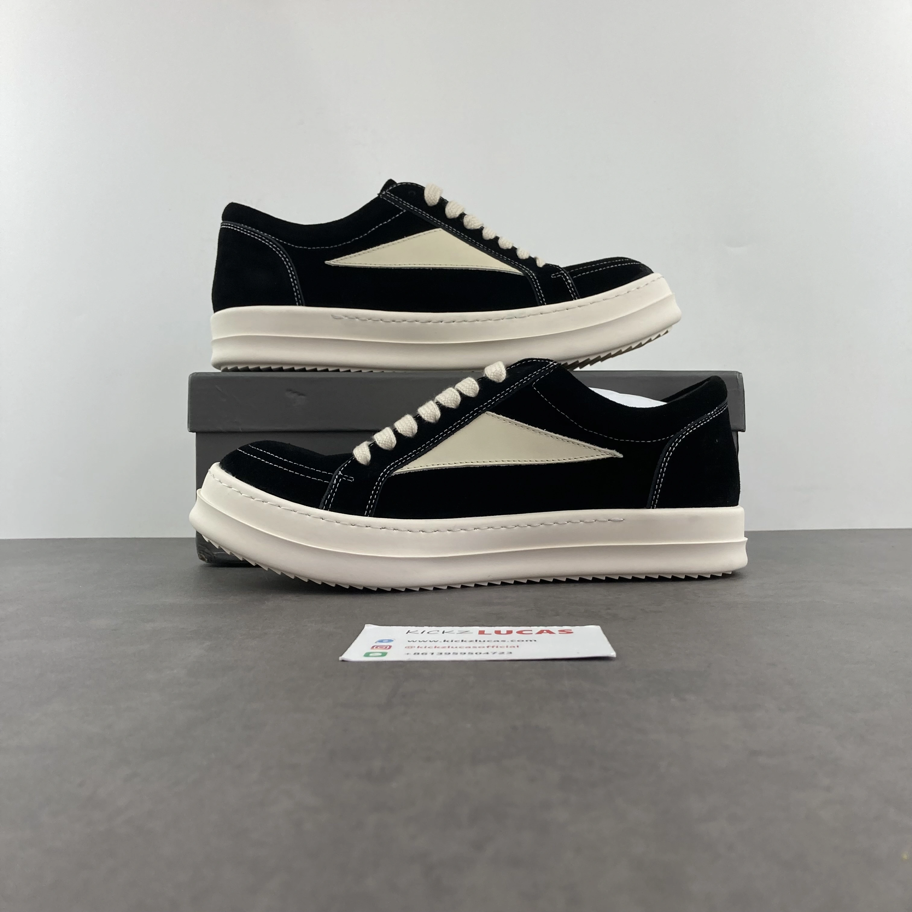 Men Women R*ick O*wens LOW Leather Top Sneaker CP 20231001- HighPerformance 5365