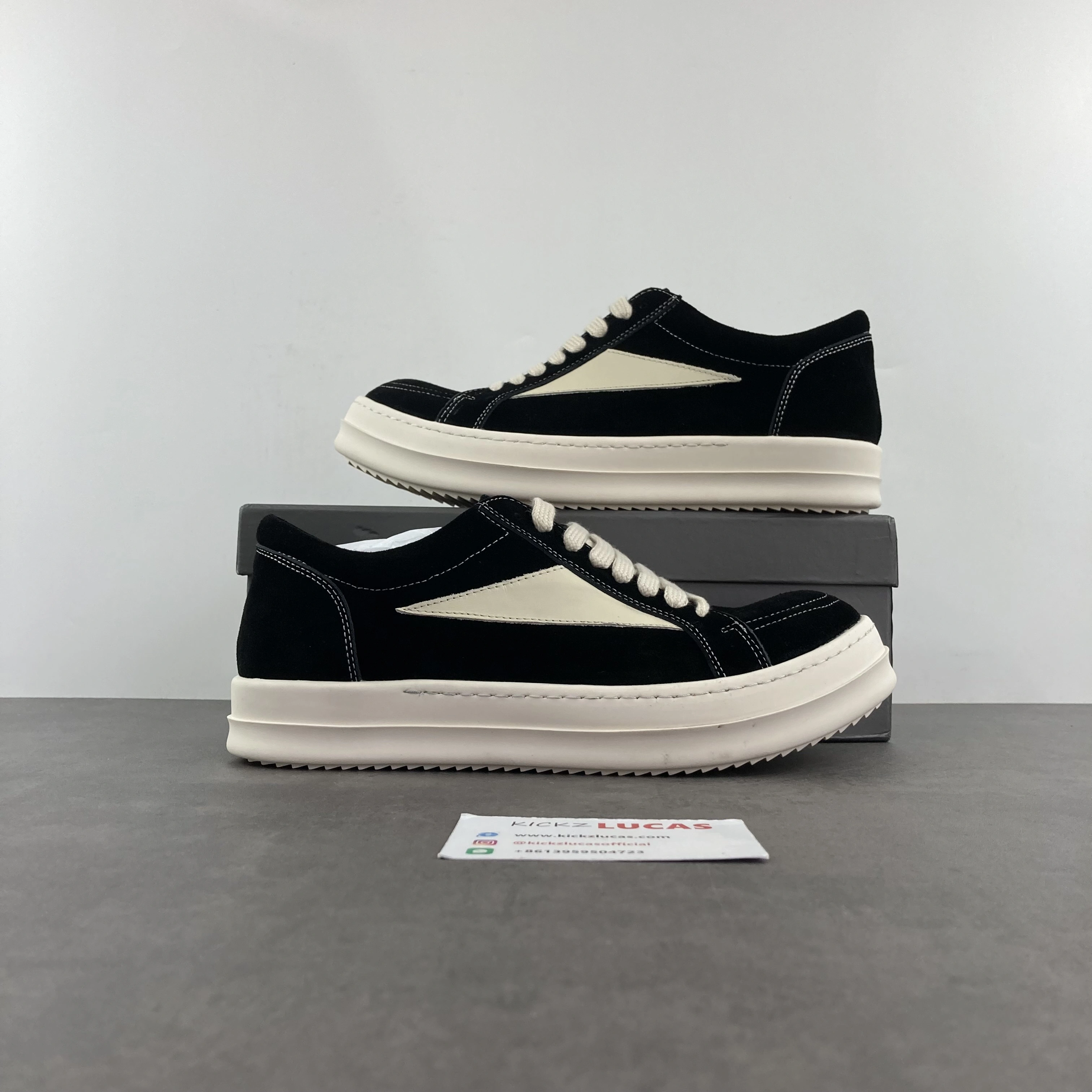 Men Women R*ick O*wens LOW Leather Top Sneaker CP 20231001- HighPerformance 5365