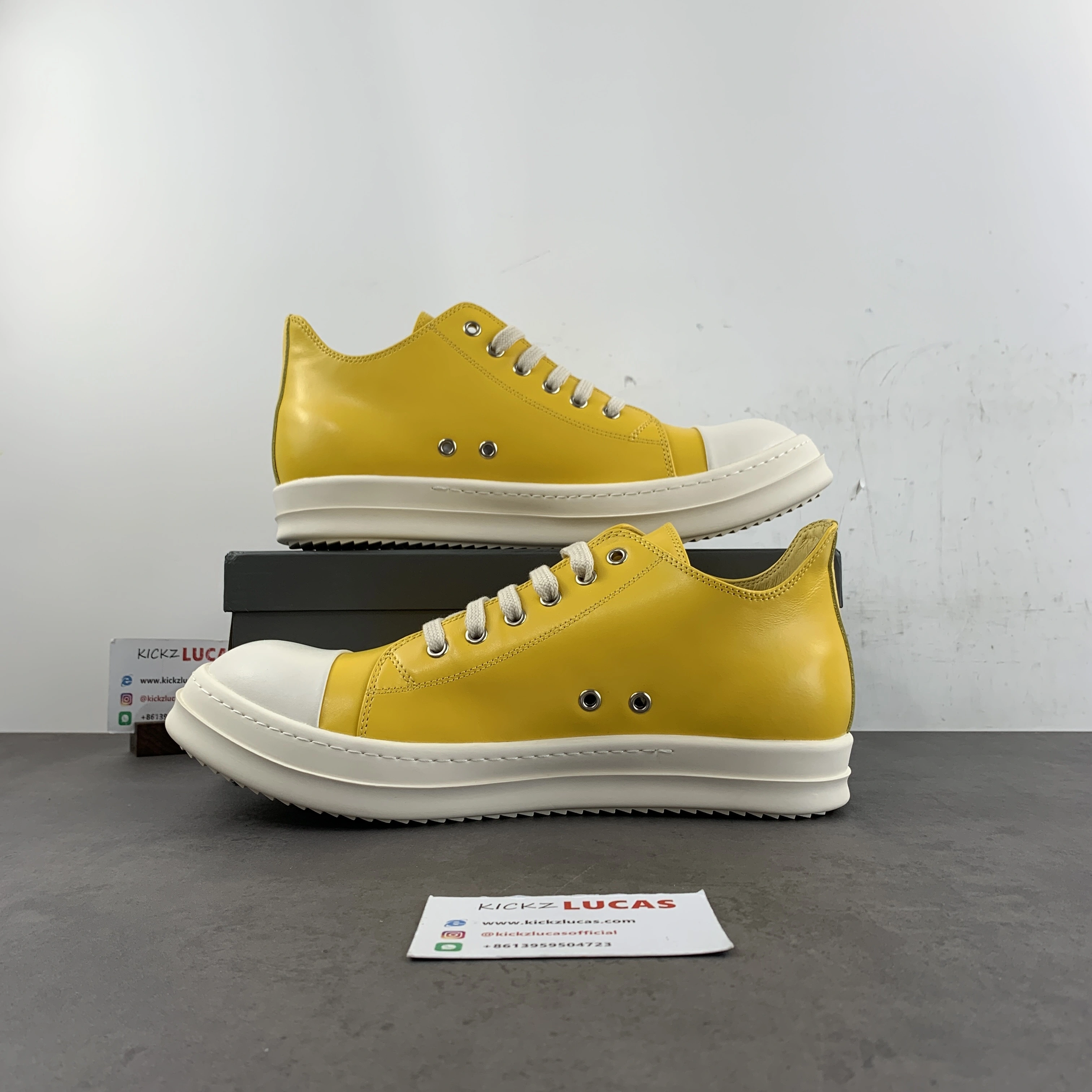 Men Women R*ick O*wens LOW Leather Top Sneaker CP 20240516- Unisex 5359