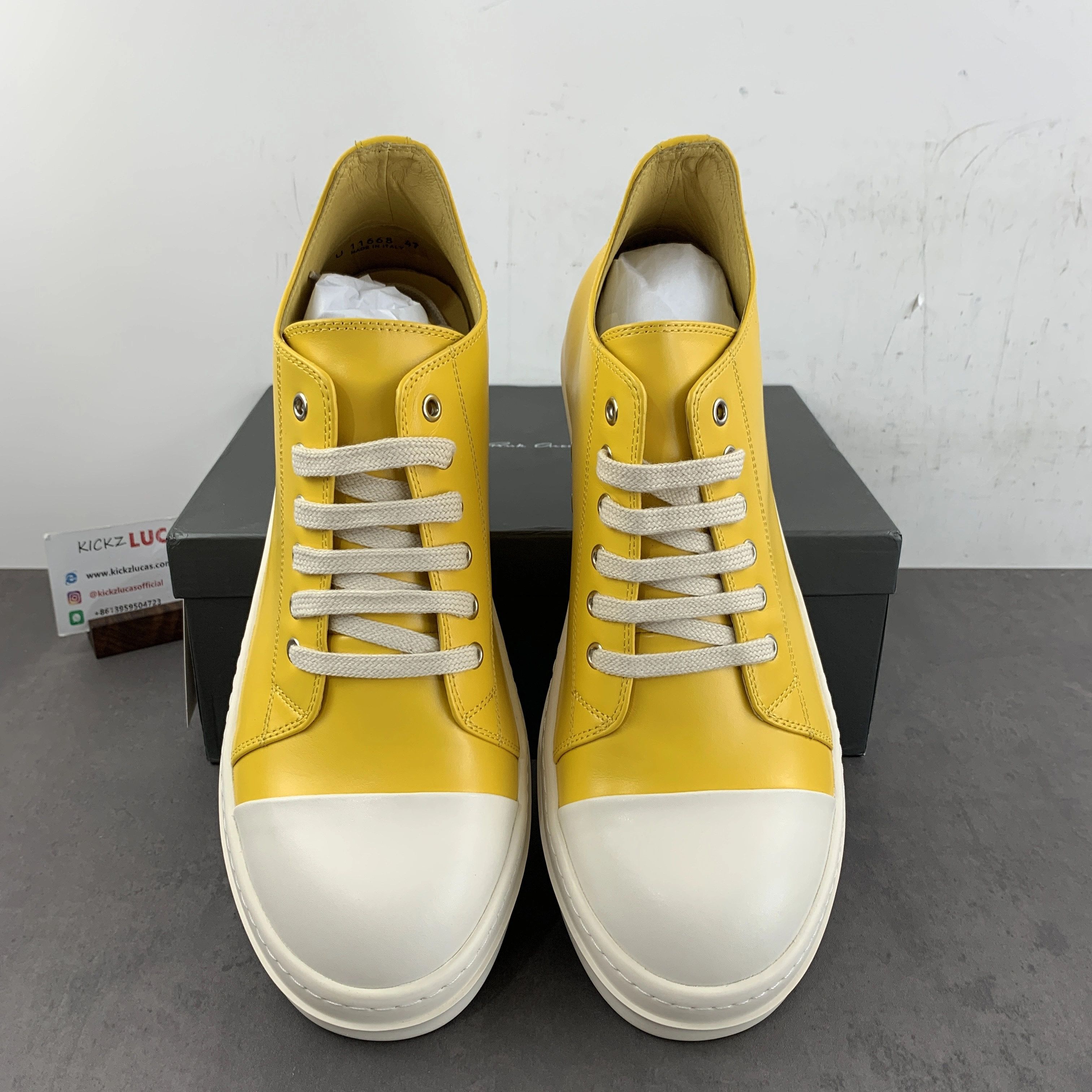 Men Women R*ick O*wens LOW Leather Top Sneaker CP 20240516- Unisex 5359