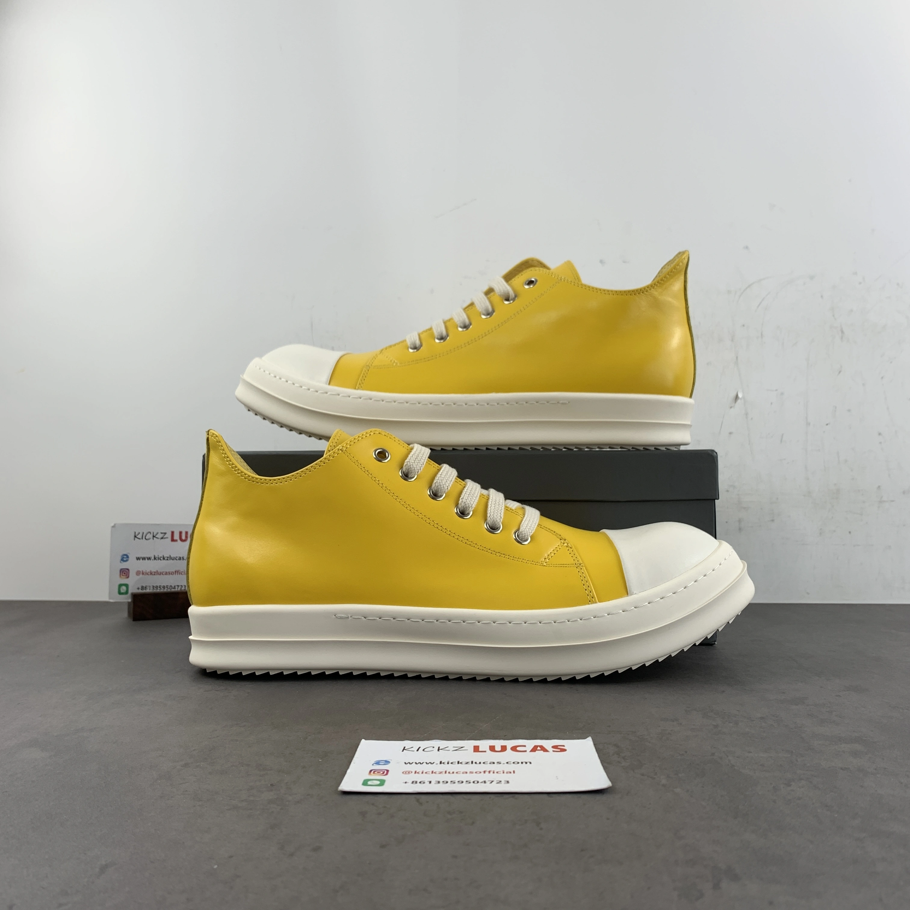 Men Women R*ick O*wens LOW Leather Top Sneaker CP 20240516- Unisex 5359