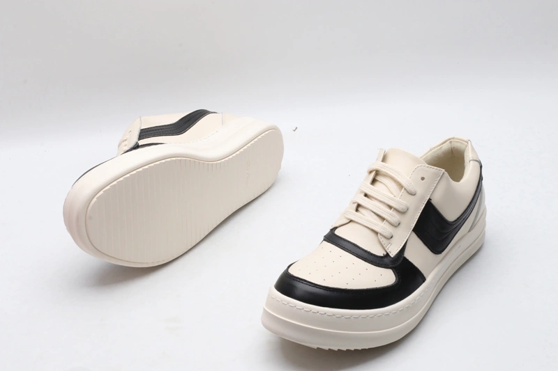 Men Women R*ick O*wens LOW Leather Top Sneaker KK221230- EasyCare 5392