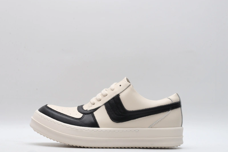 Men Women R*ick O*wens LOW Leather Top Sneaker KK221230- EasyCare 5392