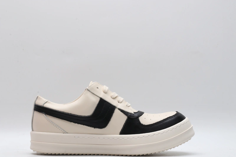 Men Women R*ick O*wens LOW Leather Top Sneaker KK221230- EasyCare 5392