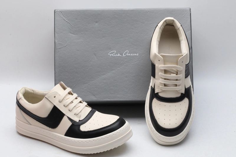 Men Women R*ick O*wens LOW Leather Top Sneaker KK221230- EasyCare 5392