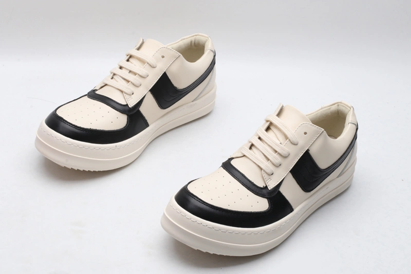 Men Women R*ick O*wens LOW Leather Top Sneaker KK221230- EasyCare 5392