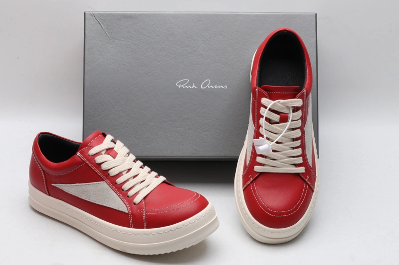 Resilient Men Women R*ick O*wens LOW Leather Top Sneaker KK221230- 5397
