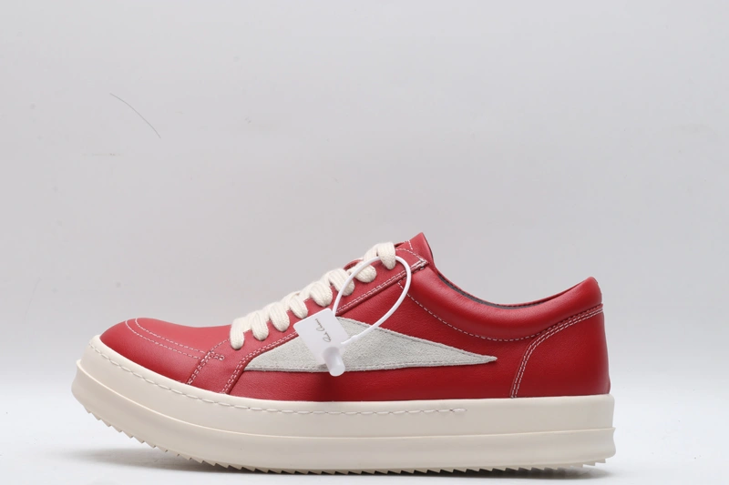 Resilient Men Women R*ick O*wens LOW Leather Top Sneaker KK221230- 5397