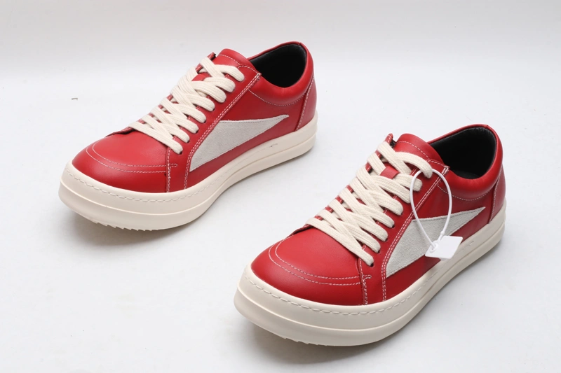 Resilient Men Women R*ick O*wens LOW Leather Top Sneaker KK221230- 5397