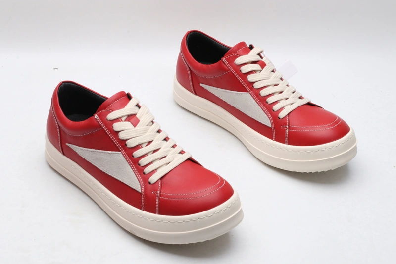 Resilient Men Women R*ick O*wens LOW Leather Top Sneaker KK221230- 5397