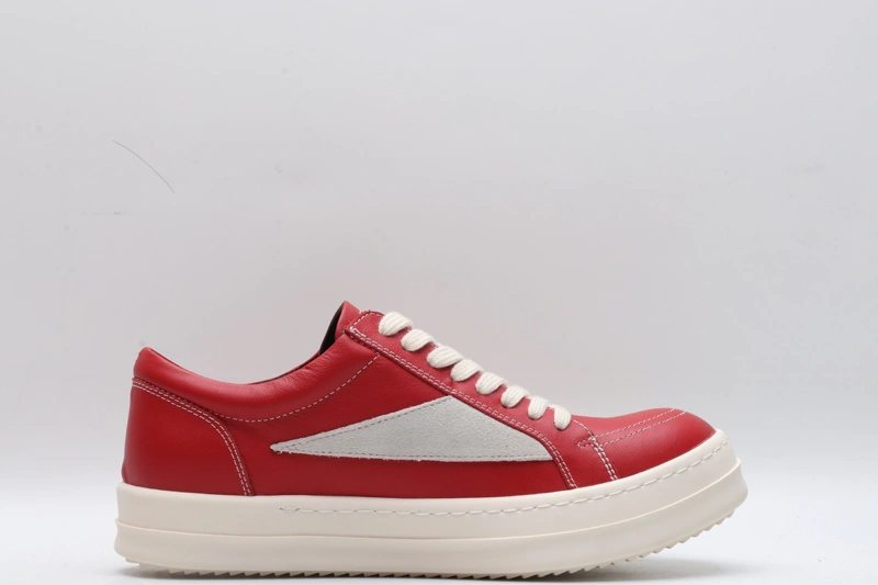 Resilient Men Women R*ick O*wens LOW Leather Top Sneaker KK221230- 5397