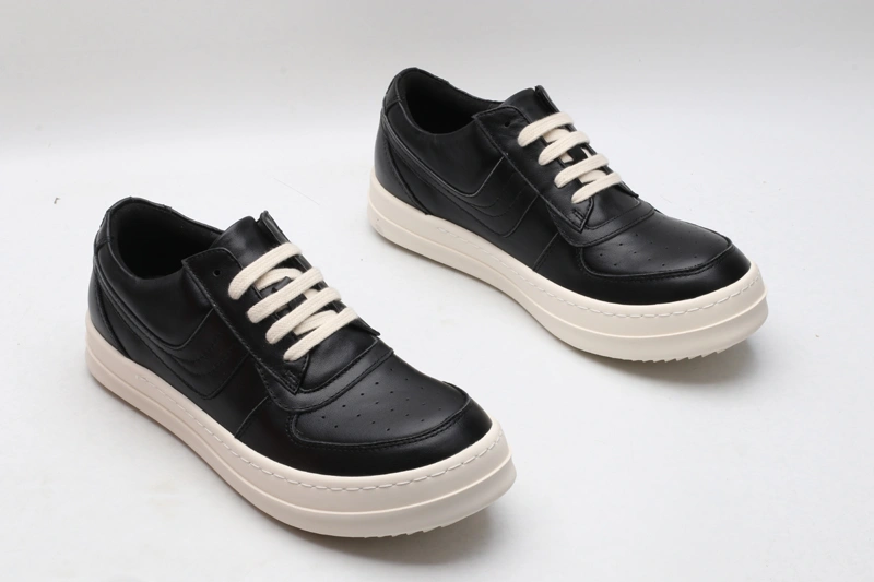 Men Women R*ick O*wens LOW Leather Top Sneaker KK221230- Resilient 5394