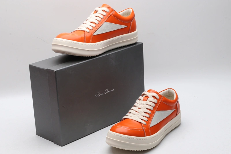 Unique Men Women R*ick O*wens LOW Leather Top Sneaker KK221230- 5393