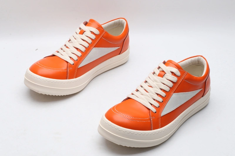 Unique Men Women R*ick O*wens LOW Leather Top Sneaker KK221230- 5393