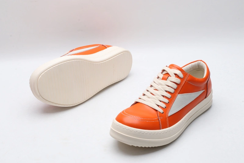 Unique Men Women R*ick O*wens LOW Leather Top Sneaker KK221230- 5393