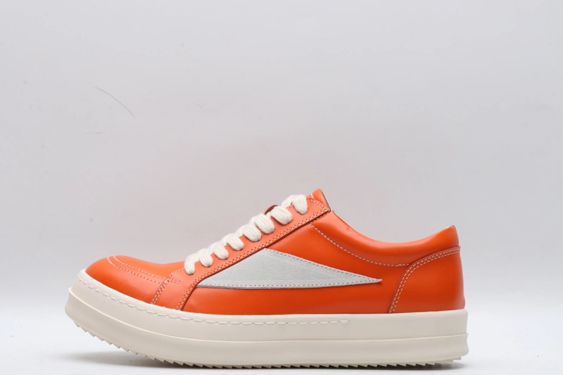Unique Men Women R*ick O*wens LOW Leather Top Sneaker KK221230- 5393